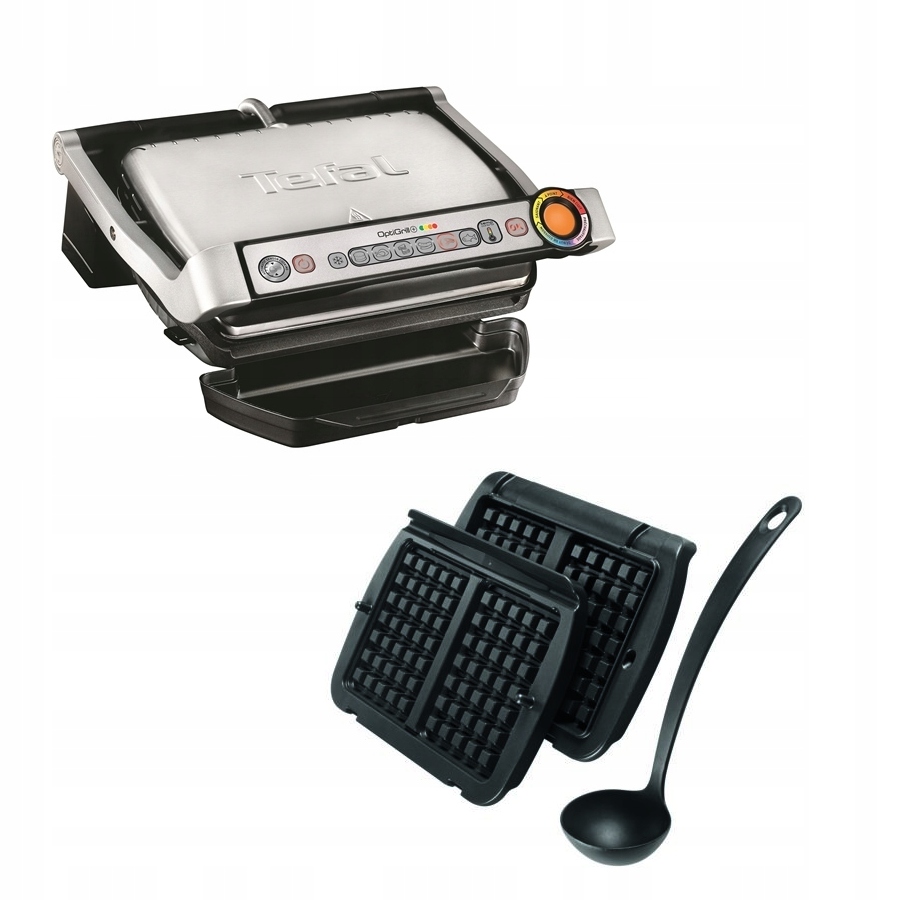 Skladací elektrický gril Tefal Optigrill+ strieborno/šedá 2000 W